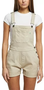 Urban Classics Damskie spodnie ogrodniczki z krótkim rękawem organicznym, dostępne w wielu różnych kolorach, rozmiary XS-5XL, Offwhite Raw, L - Spodnie damskie - miniaturka - grafika 1