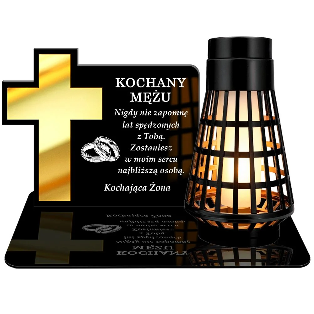 WIECZNY ZNICZ SOLARNY LED DLA MAMY NA GRÓB CMENTARZ EFEKT PŁOMIENIA