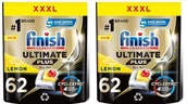 Środki do zmywarek - Finish Kapsułki Ultimate Plus 124szt. Lemon FINS-KA-040-10 - miniaturka - grafika 1