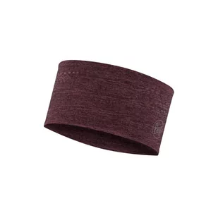 Opaska wielofunkcyjna z elementami odblaskowymi Buff Dryflx Headband Maroon - Czapki i chusty sportowe damskie - miniaturka - grafika 1