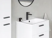 Umywalki - Stone washbasin Ravak Chrome Slim 80x49 cm, glossy white, XJG01180001 - miniaturka - grafika 1