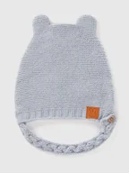 Czapeczki dla niemowląt - Benetton Czapka w kolorze szarym - miniaturka - grafika 1