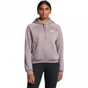 Damska bluza treningowa nierozpinana z kapturem Under Armour UA Armour Flc Pro Hdy - beżowa - Bluzy damskie - miniaturka - grafika 1