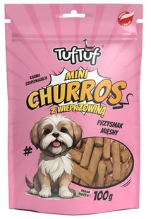 TUF TUF Mini Churros z wieprzowiną dla psa 100g - Przysmaki dla psów - miniaturka - grafika 1