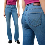 Spodnie damskie - Wrangler BOOTCUT Peaceful ROZSZERZANE DAMSKIE SPODNIE JEANSOWE W29 L32 - miniaturka - grafika 1