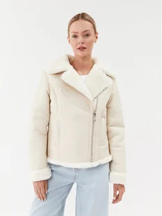 Guess Kożuch Dafne W3BL60 WFSL0 Écru Regular Fit - Płaszcze damskie - miniaturka - grafika 1