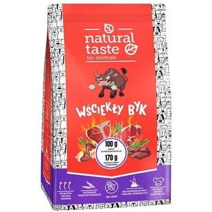 DOLINA NOTECI Natural Taste Suszona Karma dla Psa Wściekły Byk 1kg - Sucha karma dla psów - miniaturka - grafika 1