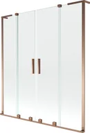 Parawany nawannowe - Mexen Velar L Duo parawan nawannowy 2-skrzydłowy rozsuwany 140 x 150 cm, transparent, różowe złoto - 896-140-003-02-60 - miniaturka - grafika 1