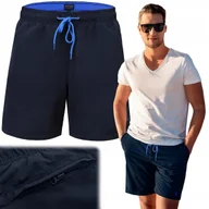 Kąpielówki męskie - KAPIELÓWKI Męskie SZORTY Plażowe REGATA Kieszeń na Zamek Granat Pako Jeans - miniaturka - grafika 1