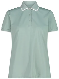 CMP Funkcyjna koszulka polo w kolorze zielonym - Koszulki sportowe damskie - miniaturka - grafika 1