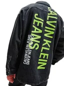 Kurtki męskie - Nowoczesna kurtka dżinsowa Calvin Klein Jeans Ovrsizd J30J319044 S - miniaturka - grafika 1