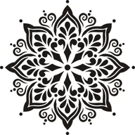 Naklejki na ścianę - Naklejka na ścianę, meble Mandala 2, koło, ornament rozeta duża dekoracja, 120x120 cm - miniaturka - grafika 1