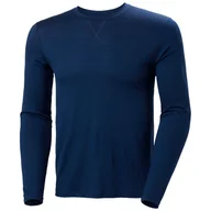 Koszulki sportowe męskie - Helly Hansen HH Merino Crew, męski, ciemnoniebieski - miniaturka - grafika 1