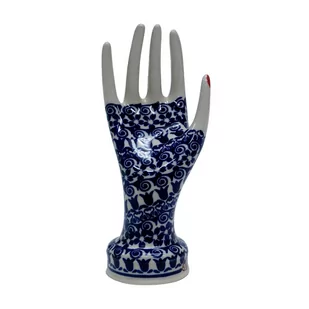 Ceramiczny stojak na biżuterię Bolesławiec - Biżuteria - akcesoria - miniaturka - grafika 1