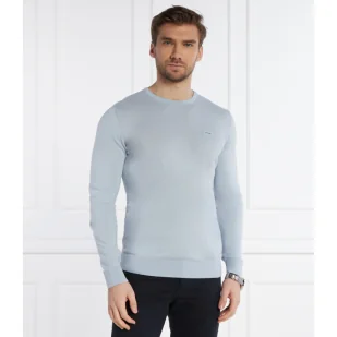 Calvin Klein Sweter | Regular Fit | z dodatkiem jedwabiu - Swetry męskie - miniaturka - grafika 1