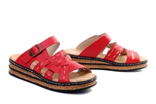 RIEKER 62976-33 red, klapki damskie - Rieker - Klapki i japonki damskie - miniaturka - grafika 1
