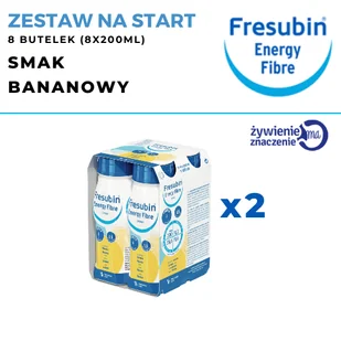 FRESENIUS KABI Fresubin Energy Fibre Drink o smaku bananowym 4 x 200 ml - Żywienie medyczne - miniaturka - grafika 2