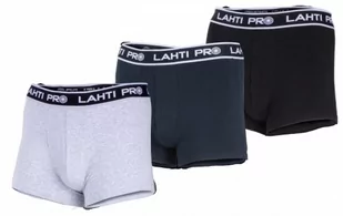BOKSERKI MĘSKIE CZARNE, SZARE, GRANAT., 3 PARY, "2XL", LAHTI - Majtki męskie - miniaturka - grafika 1