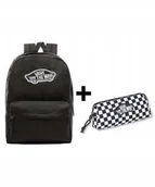 Plecaki - Zestaw Vans-Plecak OLD SKOOL CLASSIC VN000H4YBLK Black+Piórnik VN000H58Y28 - miniaturka - grafika 1