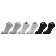 Moda i Uroda OUTLET - Skarpety Niskie Unisex adidas - Thin and Light Sportswear Ankle Socks 6 Pairs IC1307 medium grey heather/white/black - miniaturka - grafika 1