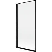 Parawany nawannowe - Mexen Mist parawan nawannowy 1-skrzydłowy lewy 90 x 150 cm, czarna ramka, czarny - 8A9-090-001-70-70-L - miniaturka - grafika 1