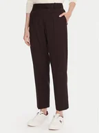 Spodnie damskie - Tommy Hilfiger Chinosy WW0WW48353 Bordowy Slim Fit - miniaturka - grafika 1