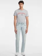 Spodnie męskie - Guess Jeans Jeansy M4YA1B D5DO1 Niebieski Regular Fit - miniaturka - grafika 1