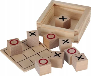 GRA KOLKO/KRZYZYK DREW KOSTKA 8X8X3 MC WOOD 200 - Gry planszowe - miniaturka - grafika 1