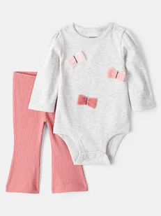 carter's 2-częściowy zestaw w kolorze jasnoróżowo-szarym - Body dla niemowląt - miniaturka - grafika 1