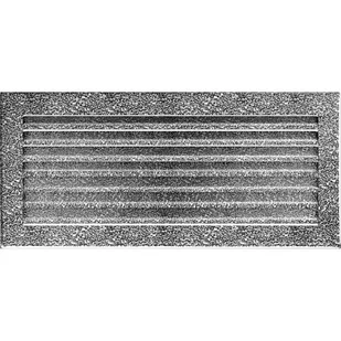 Kratki.pl KRATKA KOMINKOWA FRESH CZARNO-SREBRNA 170X370 MM 37CS/FRESH - Akcesoria kominkowe - miniaturka - grafika 1
