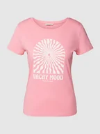 Koszulki i topy damskie - T-shirt z nadrukiem z logo - miniaturka - grafika 1