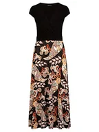 Sukienki - ApartFashion Damska sukienka wieczorowa, czarno-wielokolorowa, L, Czarno-wielokolorowy, L - miniaturka - grafika 1