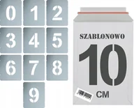 Zestawy piśmiennicze - Szablony malarskie wielorazowe Cyfry 10cm zestaw 10szt. - miniaturka - grafika 1