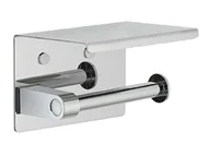 Stojaki i wieszaki na papier toaletowy - Sapho Akcesoria łazienkowe Gedy - Uchwyt na papier toaletowy z półką, chrom 2839 - miniaturka - grafika 1