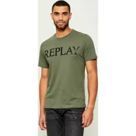 Koszulki męskie - Replay T-shirt Regular Fit - miniaturka - grafika 1