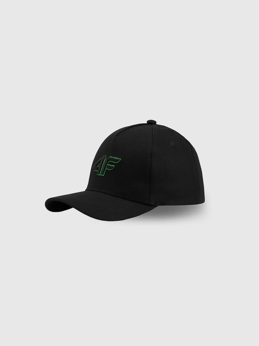Czapka z daszkiem snapback dziecięca 4F 4FJRSS26ACABU598-45S Zielony U (55cm)