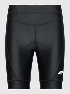 Spodnie sportowe męskie - 4F Szorty rowerowe H4L22-RSM001 Czarny Slim Fit - grafika 1