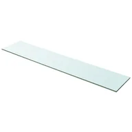 Półki do salonu - vidaXL vidaXL Szklany, bezbarwny panel, 100x20 cm - miniaturka - grafika 1