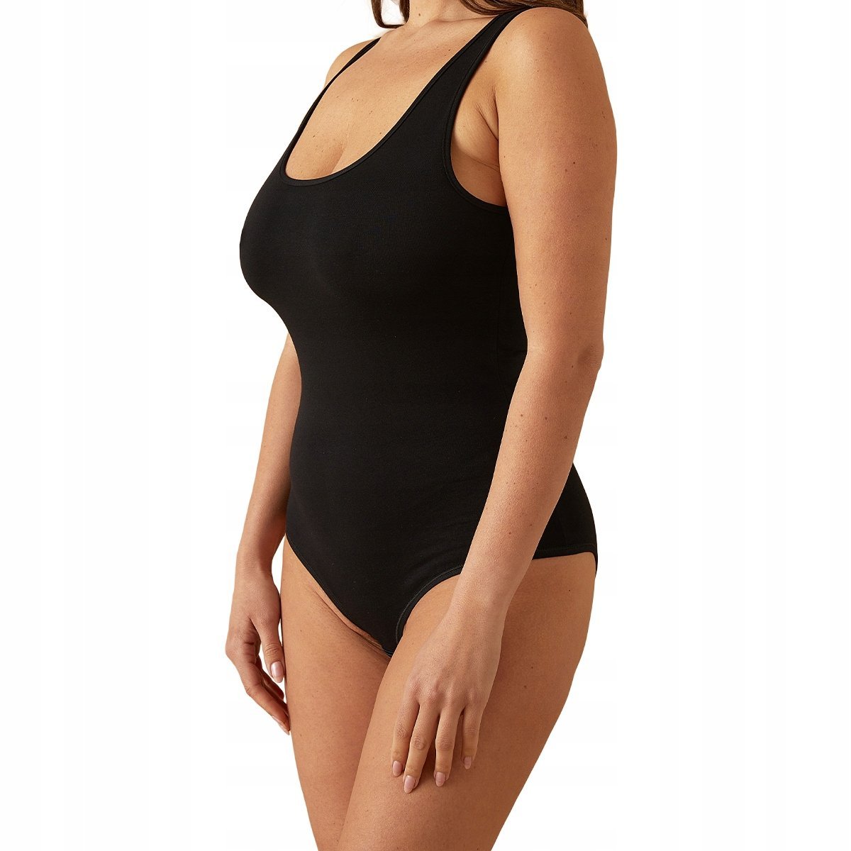 Body damskie Spalla Larga Czarny r. S