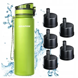 Butelka Filtrująca Filtr Bidon AQUAPHOR CITY 800ml Zielona Zestaw 5 Wkładów - Shakery i bidony sportowe Butelka Filtrująca Filtr Bidon AQUAPHOR CITY 800ml Zielona Zestaw 5 Wkładów - Shakery i bidony sportowe - miniaturka - grafika 1
