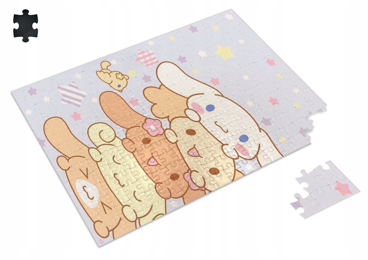 Puzzle KUROMI HELLO KITTY Cinnamoroll A3 252 el z Nadrukiem + IMIĘ 48