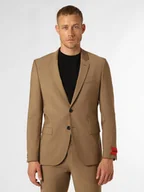 Garnitury - HUGO Męska marynarka od garnituru modułowego Mężczyźni Super Slim Fit brązowy|beżowy jednolity, 102 - miniaturka - grafika 1