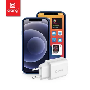 Crong USB-C Travel Charger – Ładowarka sieciowa USB-C Power Delivery 20W (biały) - Ładowarki do telefonów - miniaturka - grafika 8