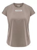 Koszulki i topy damskie - Hummel T-shirt w kolorze jasnobrązowym - miniaturka - grafika 1