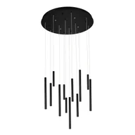 Lampy sufitowe - Wielopunktowa lampa wisząca ILIOS AZ5744 Azzardo LED 64W 3000K czarny - miniaturka - grafika 1