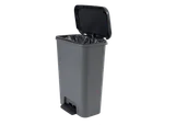 Kosze na śmieci - Kosz na śmieci z pedałem Curver Compatta ciemnoszary 50L - miniaturka - grafika 1