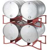 Beczki - Stojak podstawa na 2 beczki do magazynowania i piętrowania beczek 200L - miniaturka - grafika 1