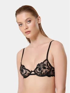 Bluebella Biustonosz z fiszbiną Leonora 42204 Czarny - Biustonosze - miniaturka - grafika 1