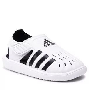 Adidas Sandały Water Sandal X GW0387 Cloud White/Core Black/Cloud White - Sandały damskie - miniaturka - grafika 1