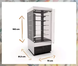 Szafa chłodnicza cukiernicza JERRY 750 CEBEA - Szafy i witryny chłodnicze - miniaturka - grafika 2